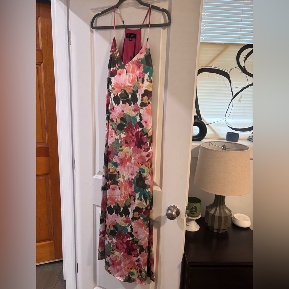 Floral Maxi Tahari Dress